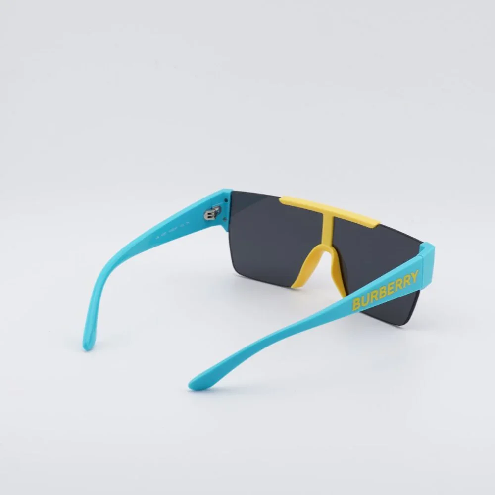 Burberry Kids JB4387 405087 Sunglasses Yellow/Blue Shield Frame, Grey Lenses
